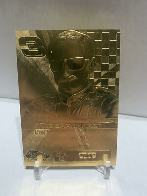 1999 Bleachers Dale Earnhardt 23kt Gold Card Serial #'ed 0199 | eBay