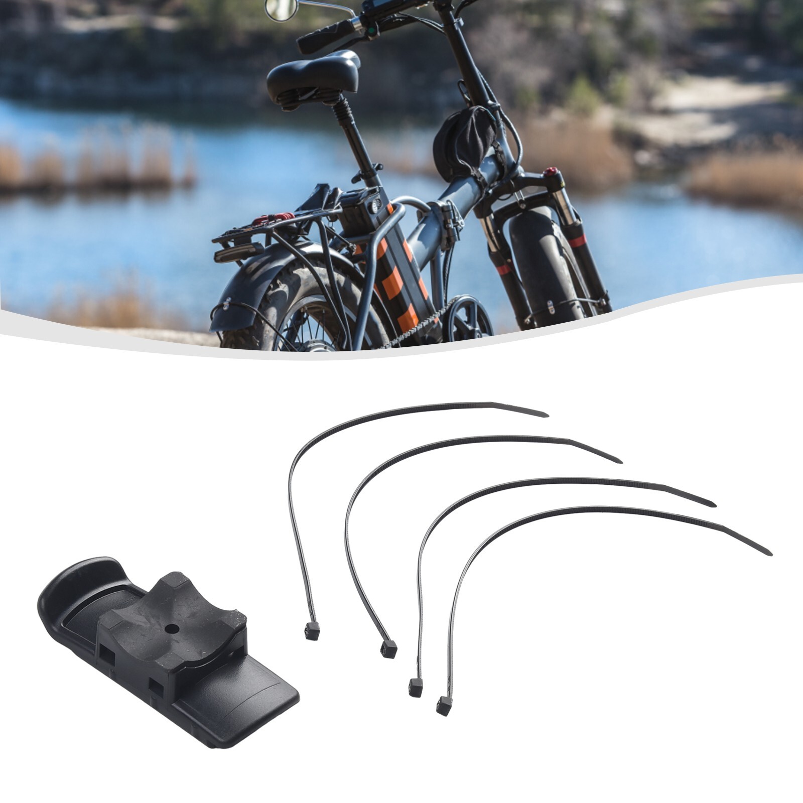 Support Vélo GPS Réglable - Compatible Garmin, Wahoo, Giant Et Ordinateurs De Vélo En Fibre Carbone