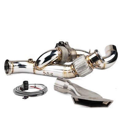 RPM 3'' Brushed E-Valve Mid Pipe for Can-Am Maverick R 2024-2025