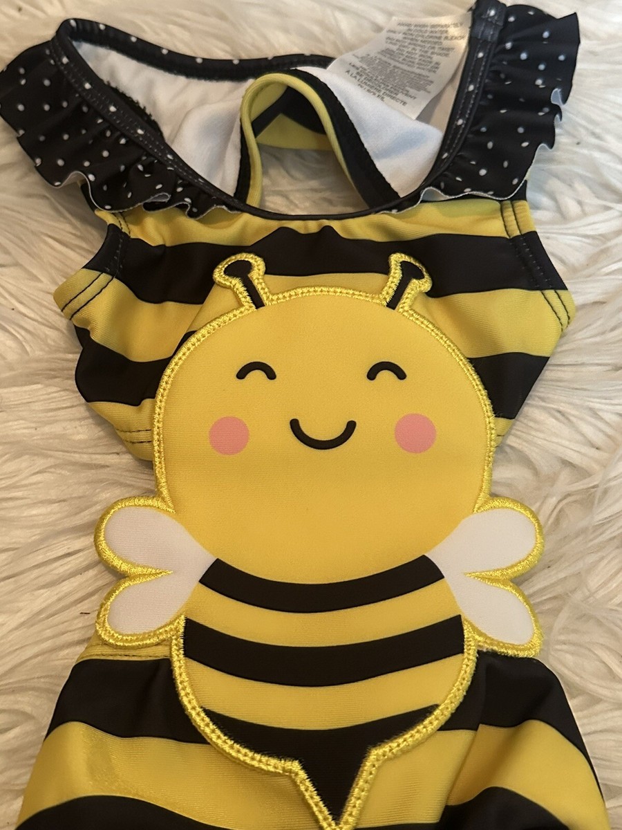 Wetsuit Baby Girl Swimsuit One Piece Size 3 Month Bee Yellow