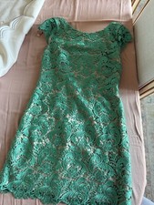 Emerald Green Floral Dress, Size 4 