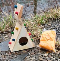Kletterwand, Nagerhaus Aus Echtholz - Spielplatz FüR Hamster, MäUse - 84147