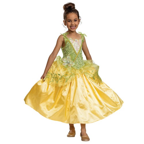 Disguise Disney Tiana Girls Princess & The Frog Child Halloween Costume Dress - 第 1/6 張圖片