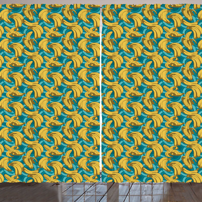 Banane Rustikale Gardine Retro Style Hawaiian Farm