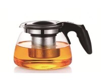 Glas Teekanne 900 Ml Mit Edelstahl Siieb Teefilter Glaskanne Teebereiter