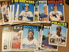 1986 TOPPS TRADED BASEBALL SET BREAK YOU PICK 50% OFF 2 OR MORE