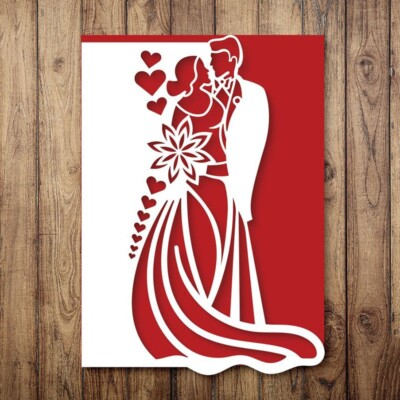 Hochzeitspaar Stanzformen Stencil Cutting Dies Scrapbooking Stanzschablone Karte