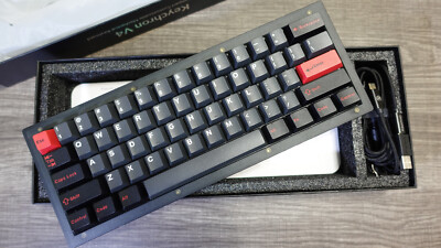 Keychron V4 Hot-Swappable Mechanical Keyboard With Accessories 