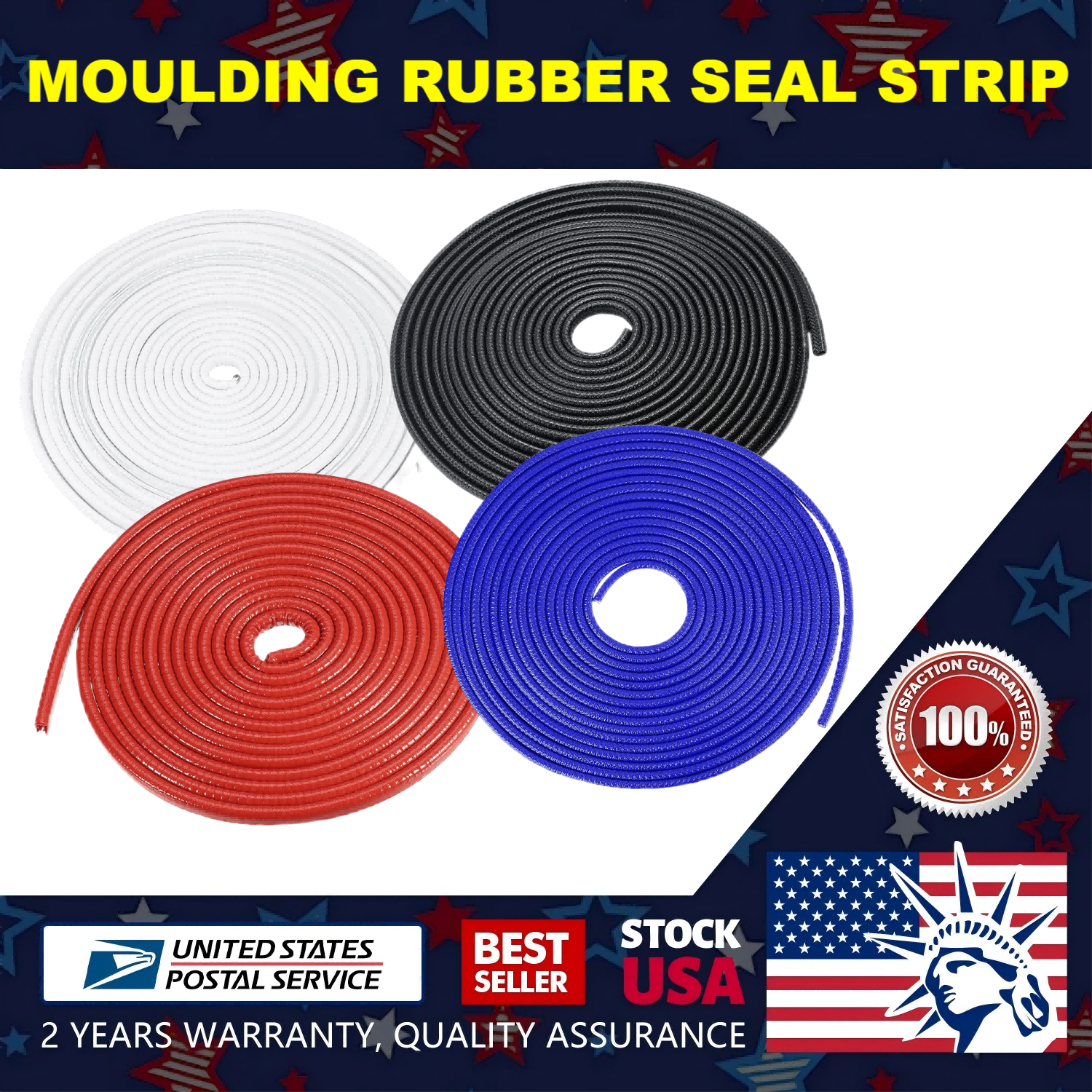 Universal Auto Rubber Seal Weather Strip Door Window Lock Trunk Hood Edge Trim