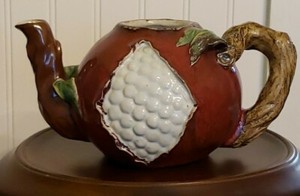 Chinese Shiwan Pottery porcelain Glaze pitcher clay STAMP Shanghua Meitao