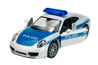 Welly Porsche 911 Carrera S Polizei 1:34 Die Cast Metal Neu Im Kasten
