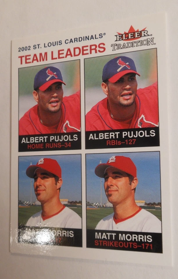 2003 Fleer Tradition #27 Albert Pujols / Matt Morris Glossy SP 25/100 Cardinals - Image 2 of 4
