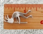 Kokopelli Sterling Fertility Player W/Gold Tone Flute Pendant Drop + Free Ship   — photo 3