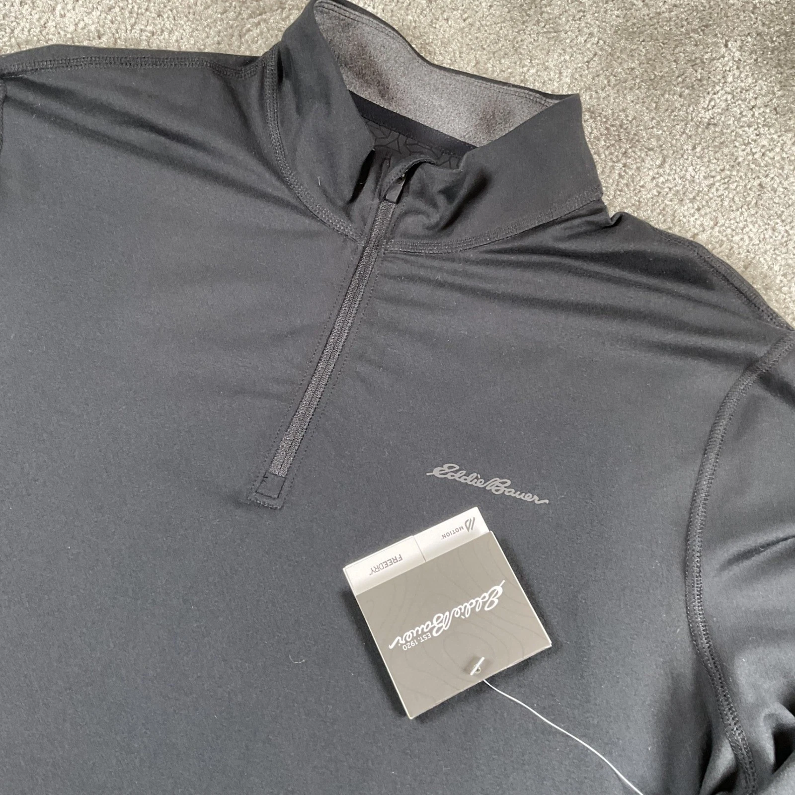 NEW Eddie Bauer FreeDry Moisture Wicking Active 1/4 Zip Shirt - Men's Large
Opens in a new window or