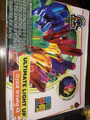 Ultimate Light Up & Crystal Growing Kit New Adventure Club Ages 8+ Open Box New