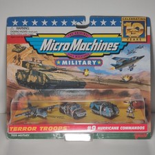 Galoob Micro Machines MILITARY 9 HURRICANE COMMANDOS Terror Troops Playset MIB