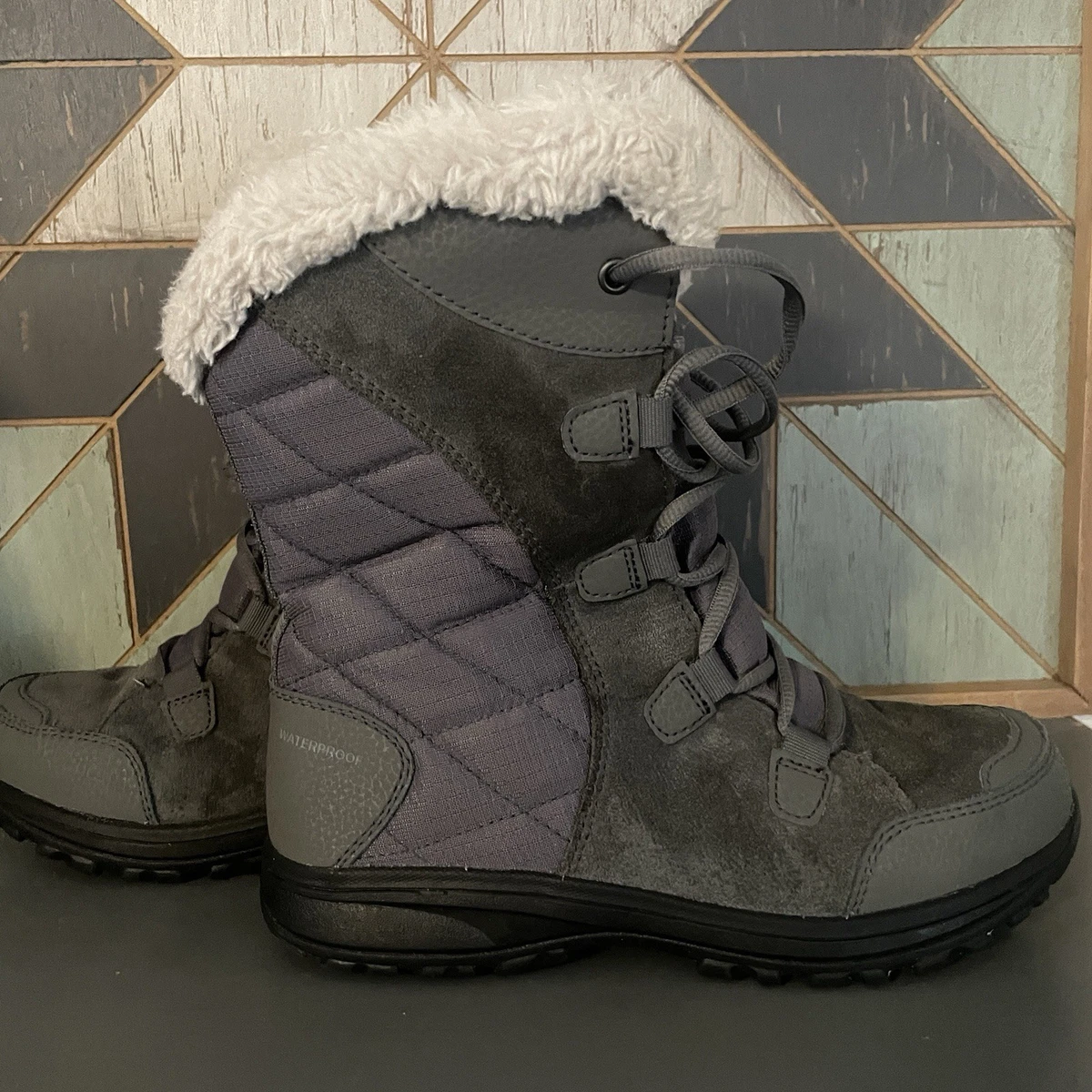 Columbia Waterproof Winter Snow Boots 200g Insulated‎ Pull On Gray Columbia Men main image 4