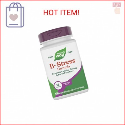 Nature's Way Premium Blend B-Stress Formula 100 Vegan Capsules