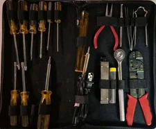 Vintage Global Computer Supplies Electronics Repair Kit 21pc