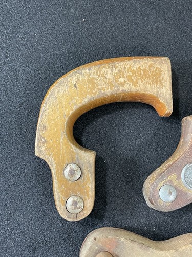 Manici in legno vintage segati a mano - lotto di (3) con chiusure, Atkins CE, Giappone e non conosciuti - Foto 2 di 21