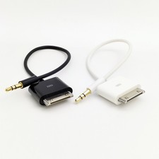 Audio For iPod iPad/iPhone 2 3 4 20cm 30PIN Dock Connector to AUX Cable 3.5mm