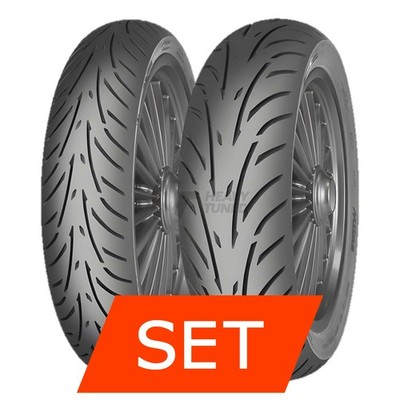 Reifenset Mitas Touring Force SC für Vespa ET2 50 (2-Takt) 100/80-10 + 100/80-10