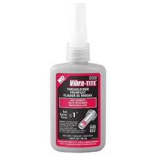 Vibra-Tite Threadlocker, VIBRA-TITE 140, Red, High Strength, Liquid, 50 mL