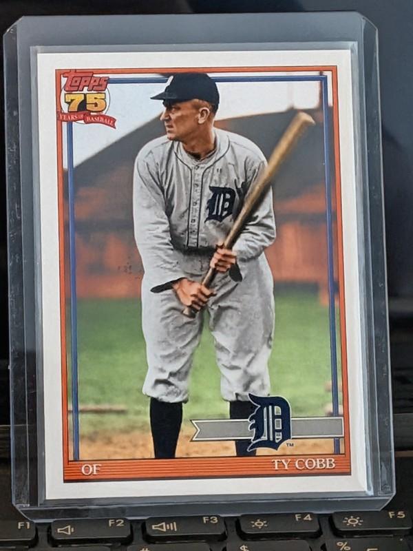 2026 Topps Series 2 Baseball 1991 Topps #91B2-10 Ty Cobb Detroit Tigers