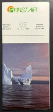 First Air Timetable Effective April 3, 1989