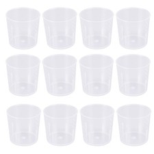 30 Pcs Kunststoff Messbecher Medizin Töpfe Messen Tasse Klar Kunststoff Becher