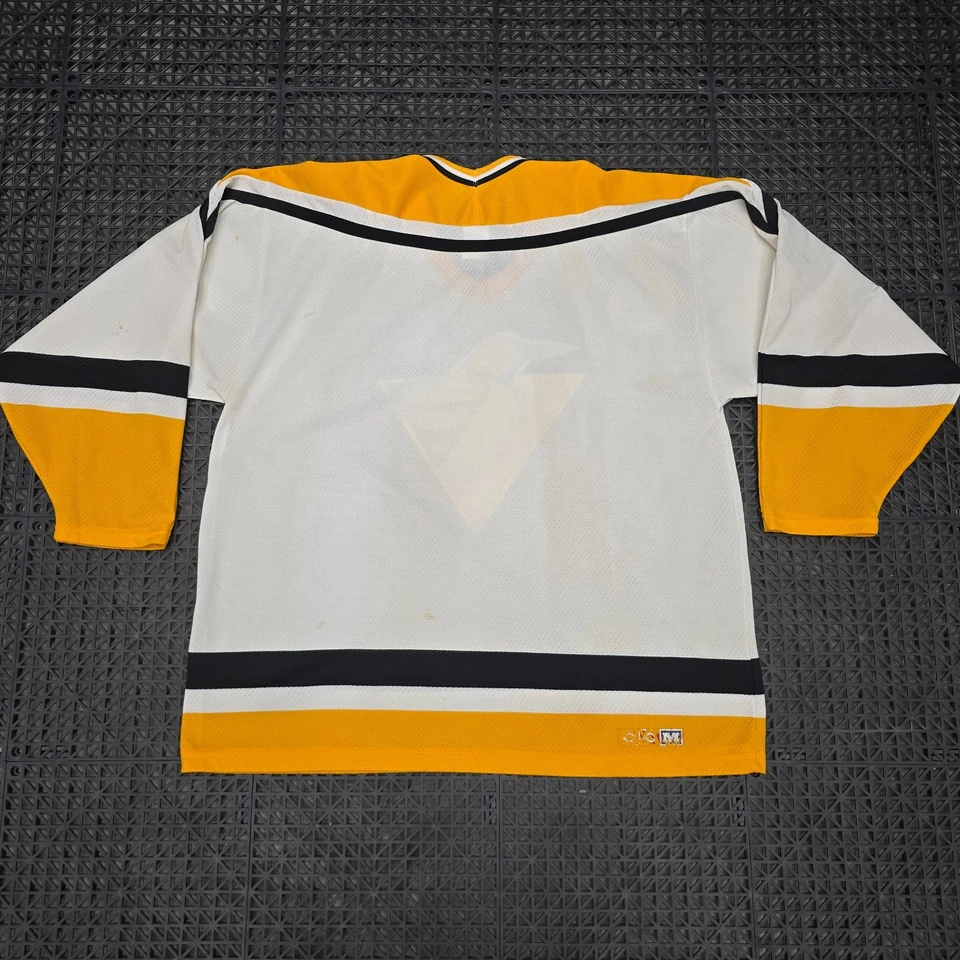 Винтажная хоккейная маска Pittsburgh Penguins NHL CCM белая футболка мужская размер XL - Изображение 2 из 4