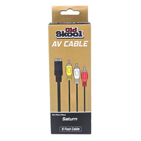 Sega Saturn Gold Plated AV Cable Audio Video Cord TV Connector