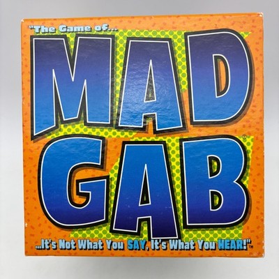 VINTAGE Mad Gab Game COMPLETE Patch Products 1995 Party Game Words Humor