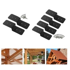 Pergola Bracket Post to Support, Z Shaped Tie Plate Deck Joist Tie for Wooden