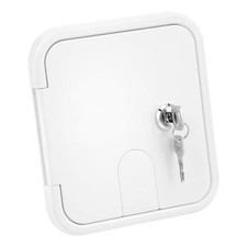 RV Access Door, ABS RV Electric Cord Trailer Cable Hatch, 5.9" x 6.5" Camper