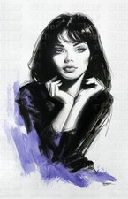Original Dag Eber Drawing- Beautiful Girl Lov...