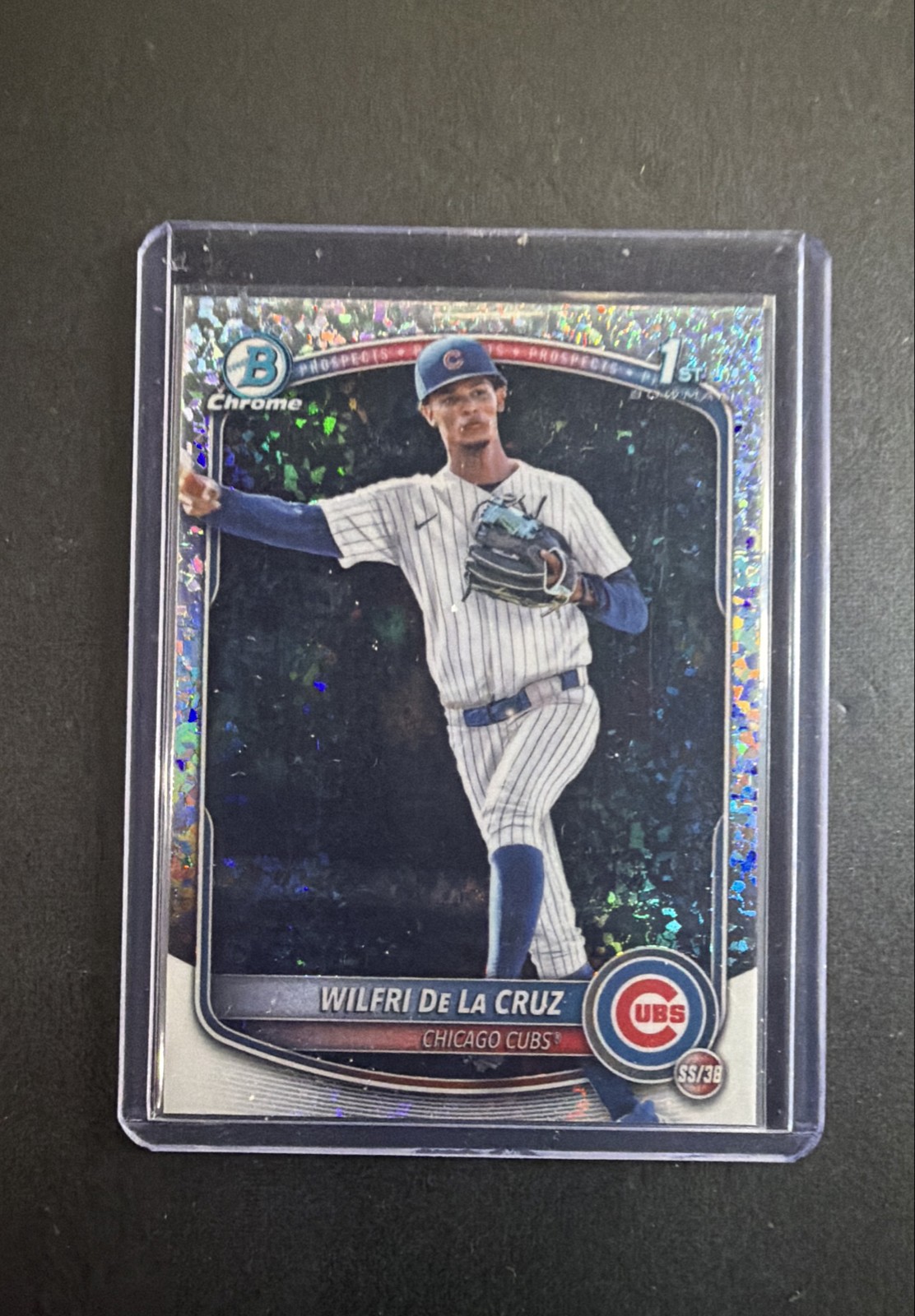 2025 Bowman Chrome - Pros Wilfri De La Cruz #BCP-209 Mini-Diamond Refractor (RC)