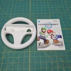 Mario Kart Game CIB  Nintendo Wii Bundle w/ Steering Wheel OEM Tested