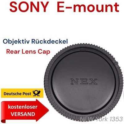 SONY NEX für  E - MOUNT Objektiv Deckel  Rückdeckel Objektivdeckel Rear Lens Cap