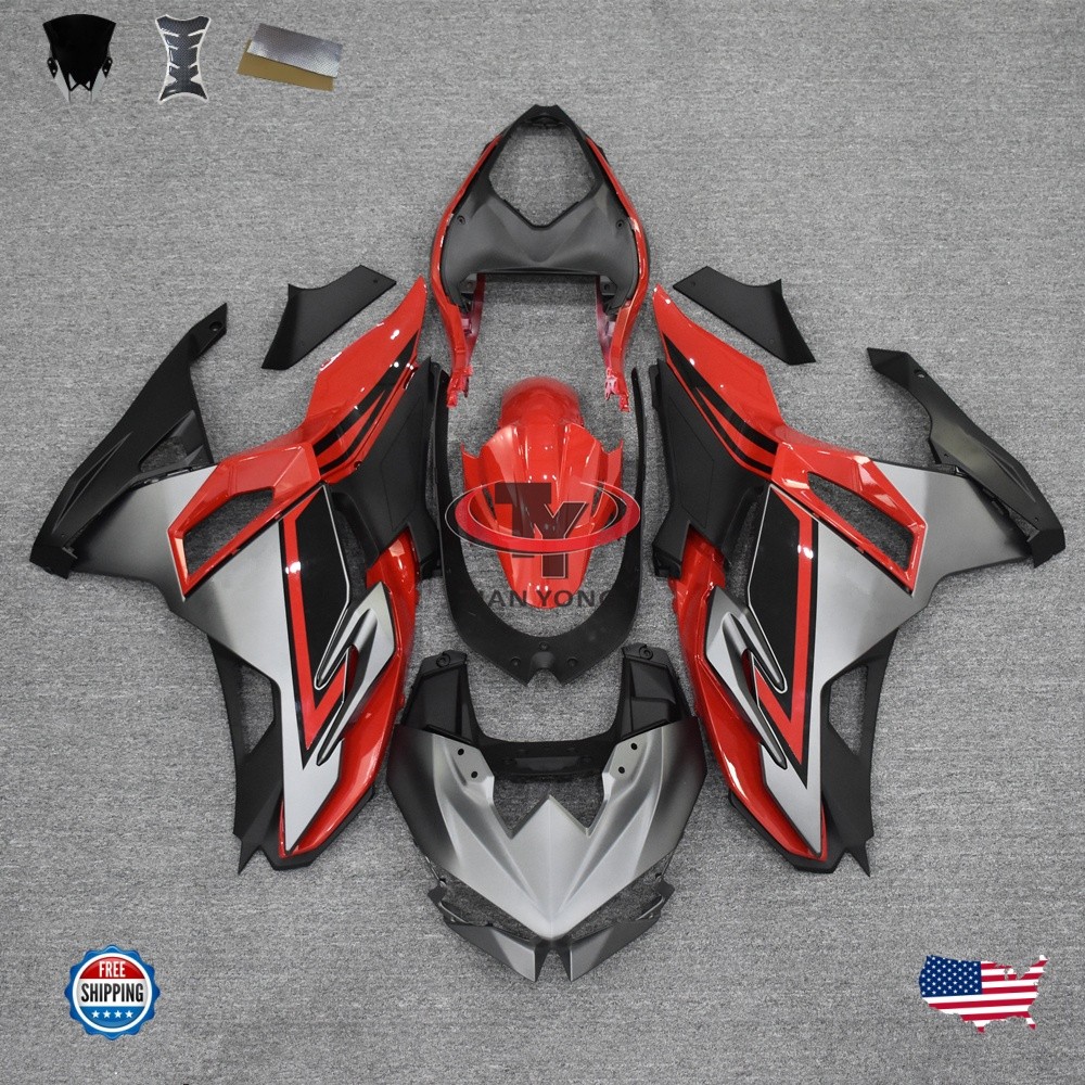 Red Injection Fairing Kit Fit for Kawasaki Ninja 500 2024 2025 EX500 ABS Body
