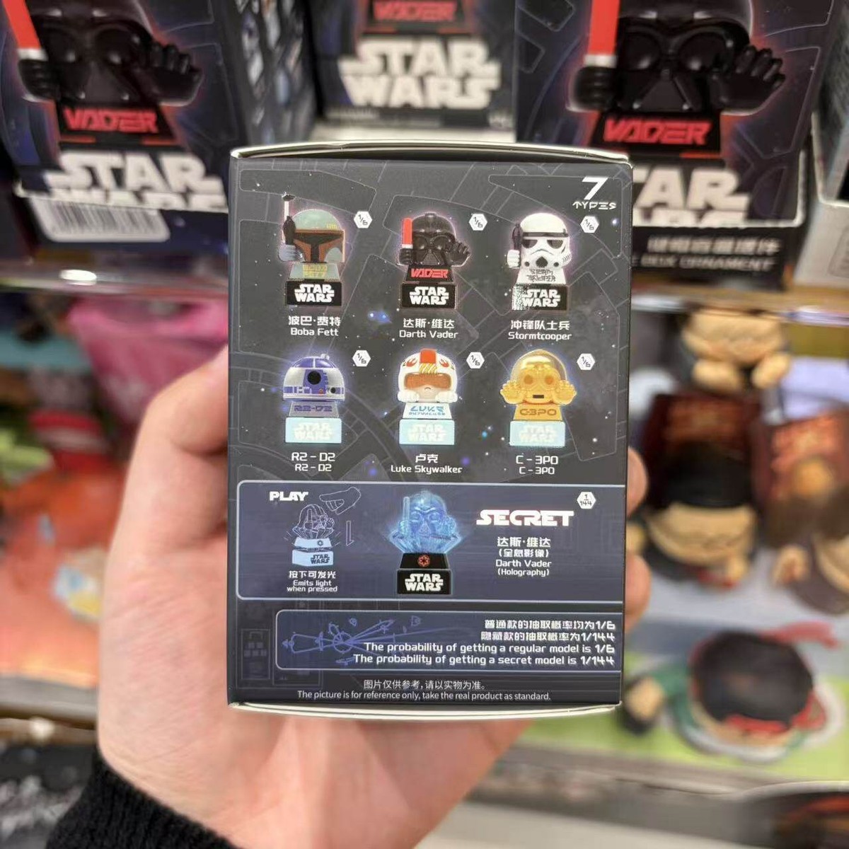 MINISO Star Wars Series Keycap Blind Box Ornaments Cute Toy Gift