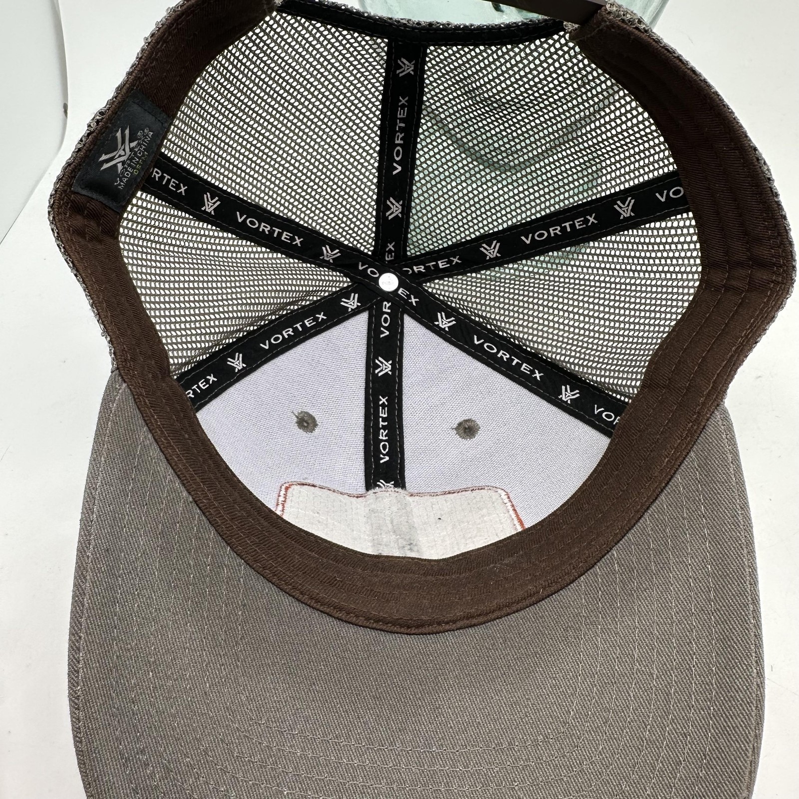 Vortex Hat Cap Snap Back Gray Camo Patch Mesh Tru… - image 8
