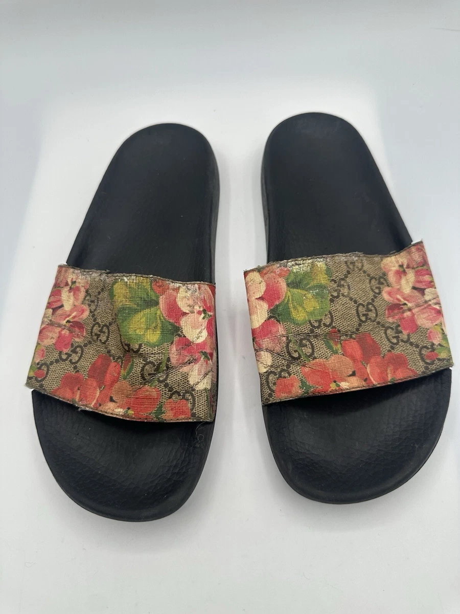 Gucci Flat (Under 1 in) Floral Sandals for Women for sale | eBay