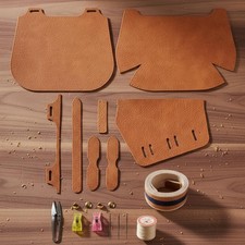 PU Leather Bag Kit Cut and Sew Faux Leather Bag Kit Classic Design for Crafting