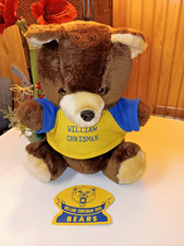 William Chrisman High School Independence, MO Plush Bear and 1971 Football Sched
