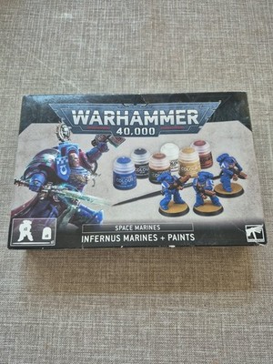 Warhammer 40K Infernus Space Marines & Paint Set Games Workshop Neu Kostenloser Versand 