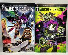 Murder Drones Oni 2026 #1 Jo Mi-Gyeong A + Krooked Glasses C Variant Cover Set