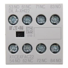 EATON XTCEXFAC22 AUXILIARY CONTACT MODULE, 4-POLE, 2NO-2NC