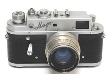 @ KMZ MIR Russian Rangefinder Camera 35mm w. Jupiter-8 2/50mm lens