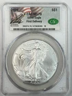 2026 $1 American Silver Eagle CAC MS70 FIRST DELIVERY Drzewucki Sig. 1 oz Coin